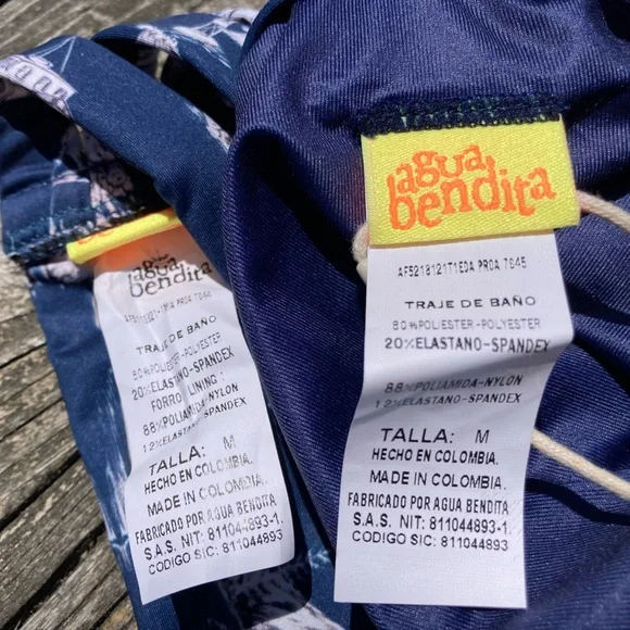 NWT Beaded Nautical Set - AGUA BENDITA Mia Proa Bikini Top & Eda Bottoms -M - Picture 13 of 16